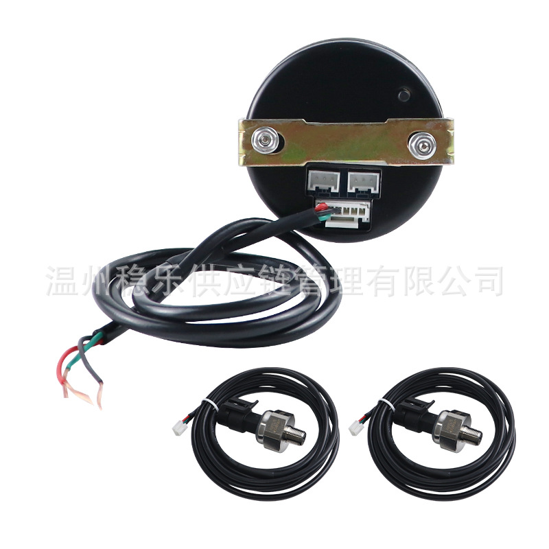 Dual Display Air Pressure Gauge 52mm Npt1/8 Pneumatic Shock Absorber Pressure Gauge Car Air Tank Pressure Gauge