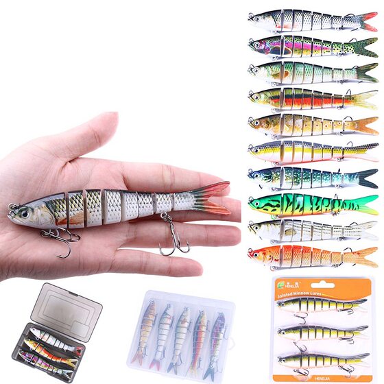 Luya bionic multi-section bait 8-section broken hard bait cloth multi-section fish 13.7cm/27g fishing gear manufacturers in stock