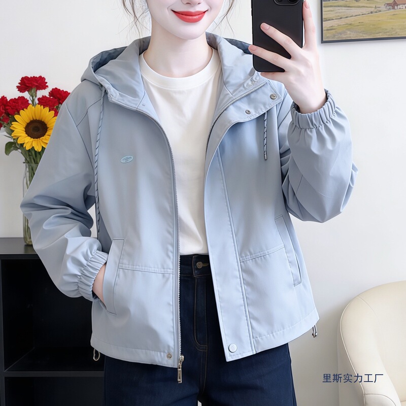 Short Hooded Jacket for Women 2026 Spring and Autumn New Fashion Versatile Slim-Fit Jacket Top Other Short Hooded Jacket for Women 2026 Spring and Autumn New Fashion Versatile Slim-Fit Jacket Top Other