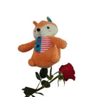 Экологичная складная усадка мультфильм плюшевая игрушка лисица кукла кошелек мешок для животных мешок для ключей
