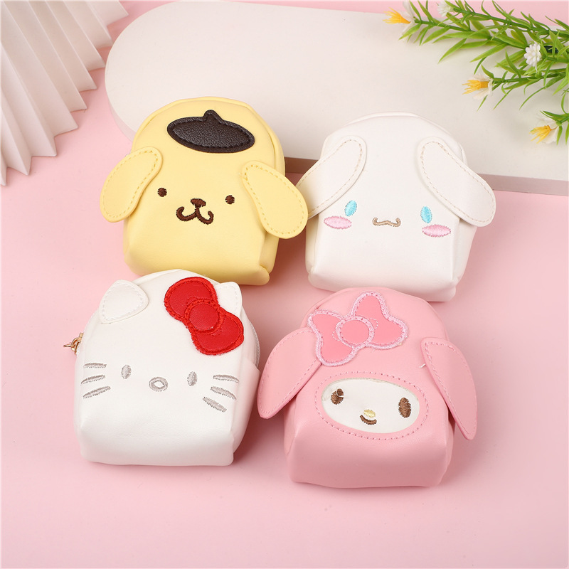 Coreano ins chica corazón de dibujos animados bolso de cambio Kuro mini bolso tipo bolsa de monedas auriculares bolsa de llaves