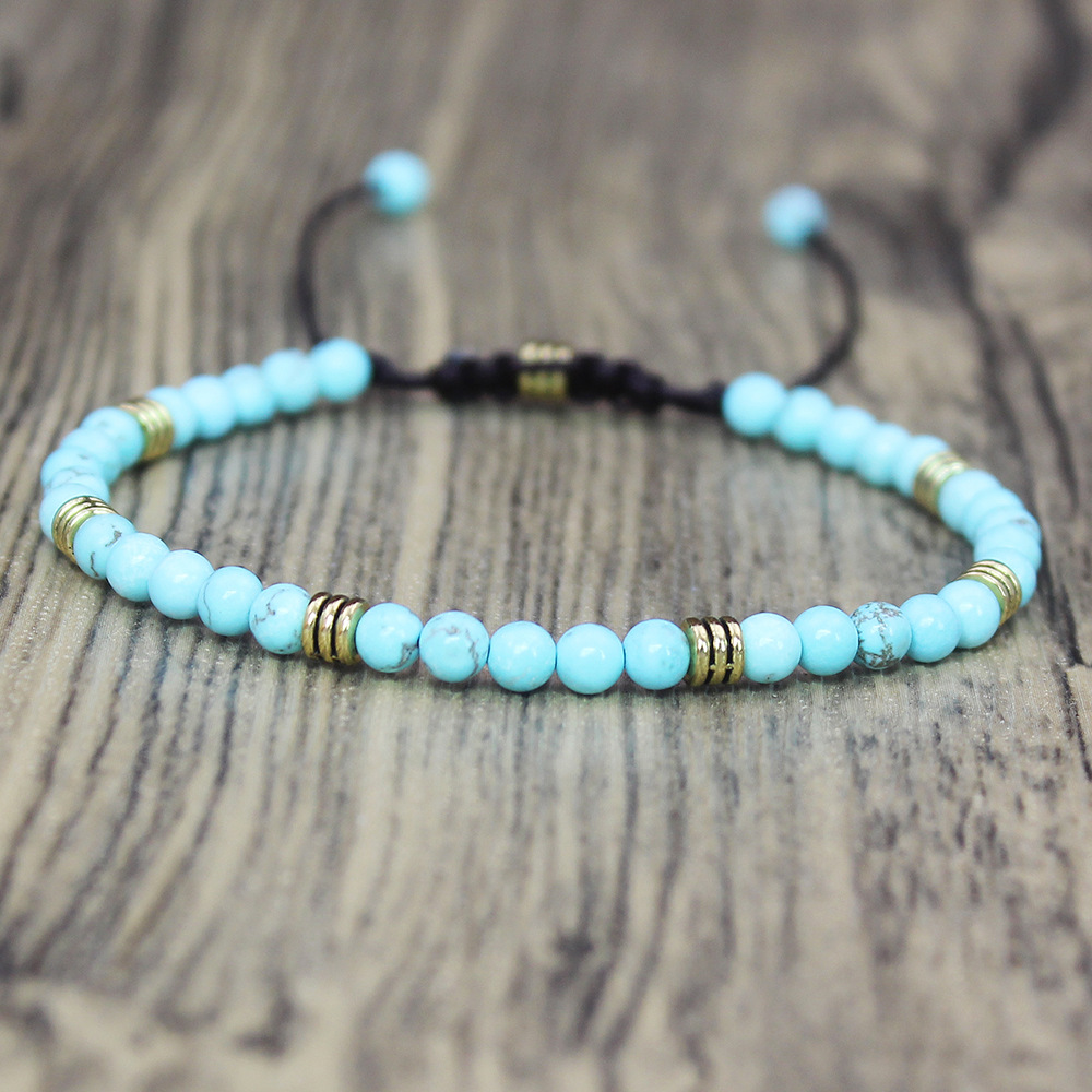 Unisex Gender Natural Stone Emperor Stone Casual Irregular Beaded Printing Bracelets