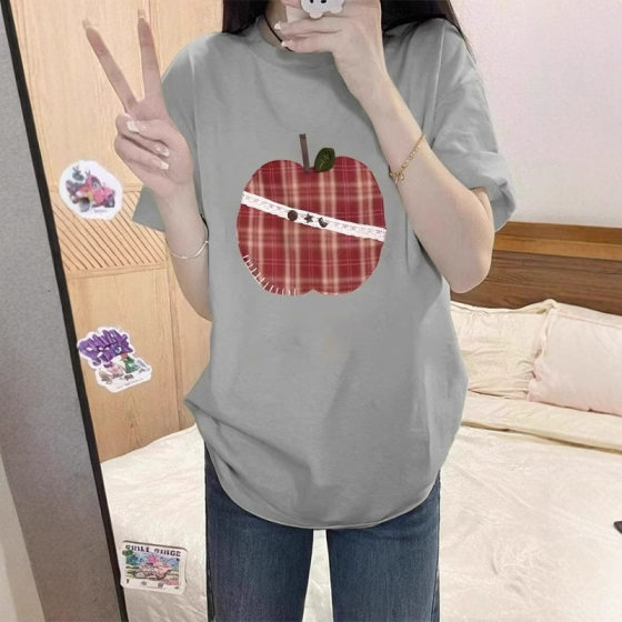 Design Sense Fashion Hot Girl Style Elegant Short-sleeved T-shirt Top 2025 Summer New Slimming Loose Women's Half-sleeved Ins