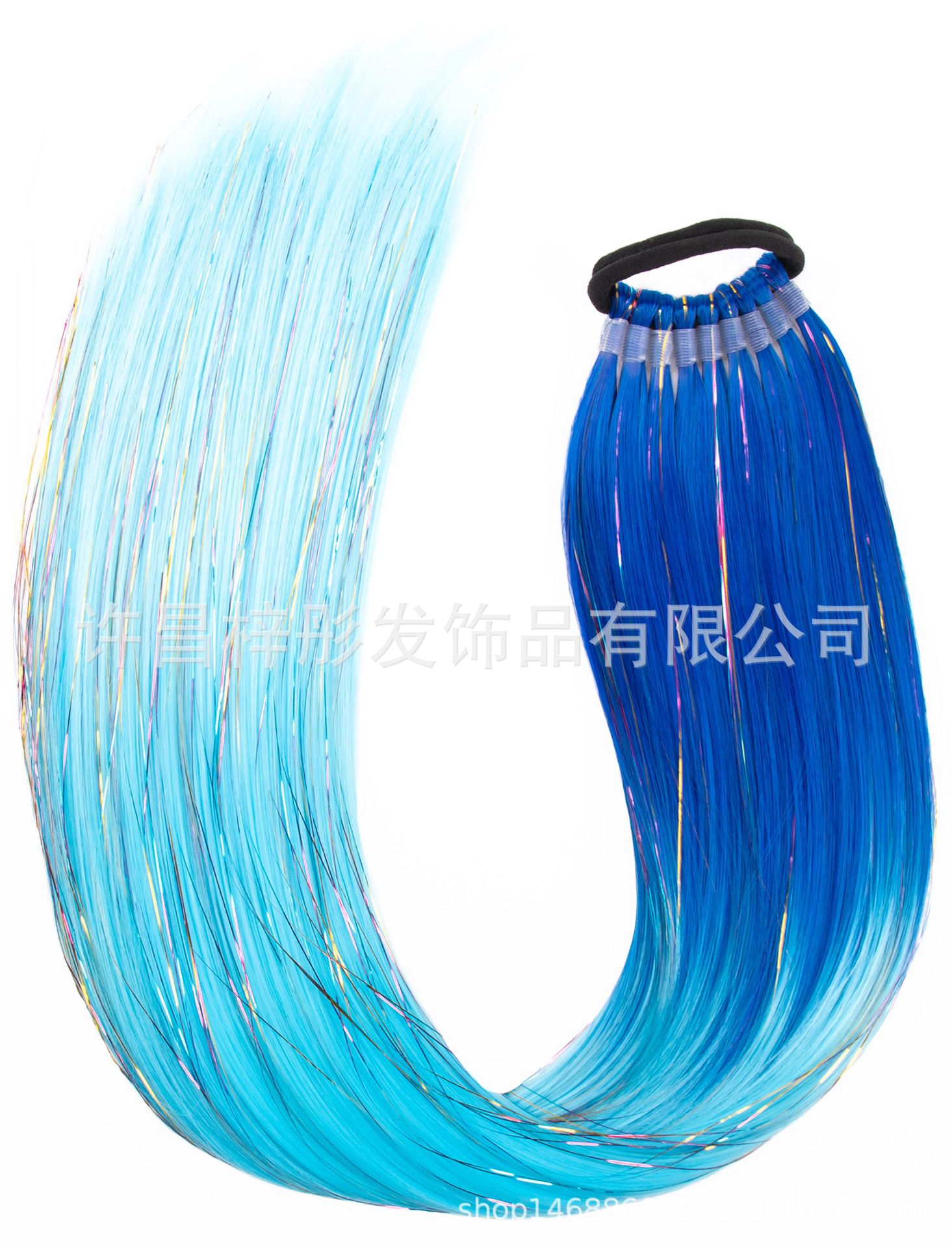 Moda EZ trenza color láser largo caballo cabello peluca color trenza sucia tendencia 9 caballo de oro y plata