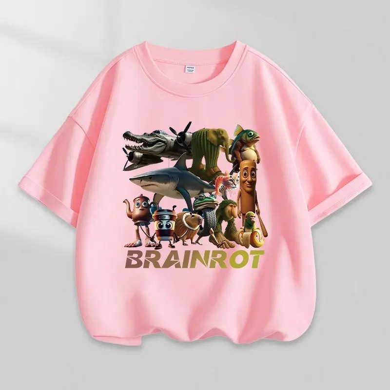 NASA アメリカの山と海の経典半袖子供用夏木棒忍者純綿 Tシャツ男の子と女の子のためのトレンディなトップス|undefined