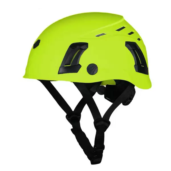 Rock Climbing Helmet, Rescue Caving Mountaineering Breathable Adjustable Protective Safety Helmet, Outdoor Anti-Collision Skiing and Cycling Helmet