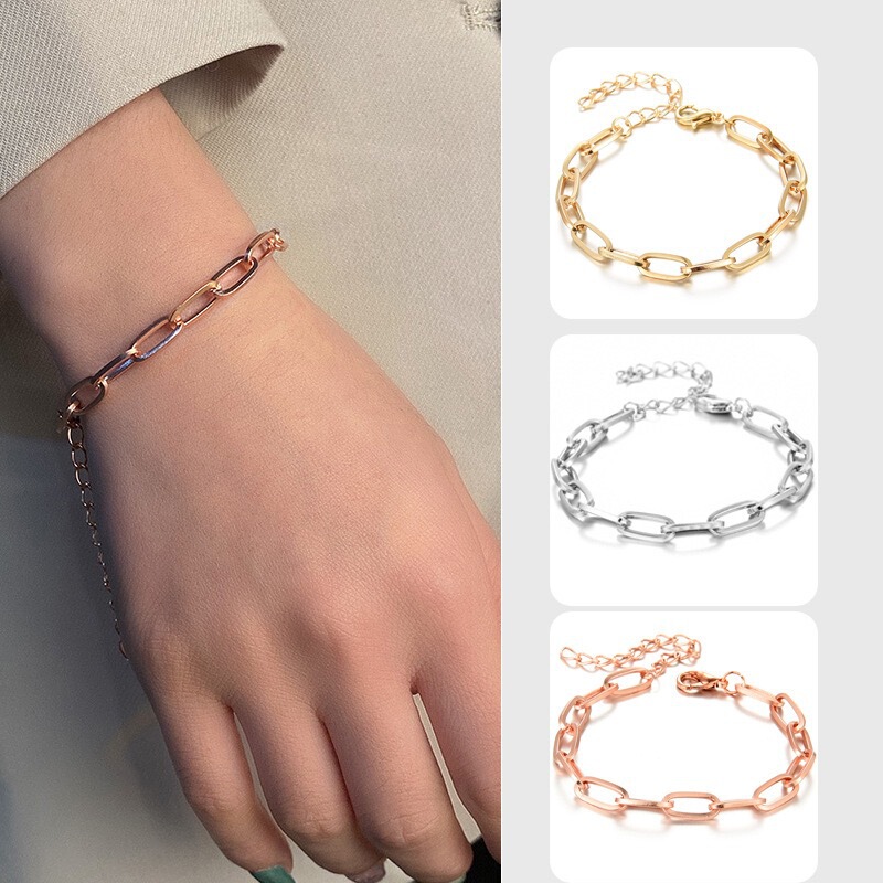 Amazon's New Personalized Cross Chain Bracelet, Fashionable Chain Bracelet, Versatile and Stylish DIY Jewelry for Cross-Border Sales