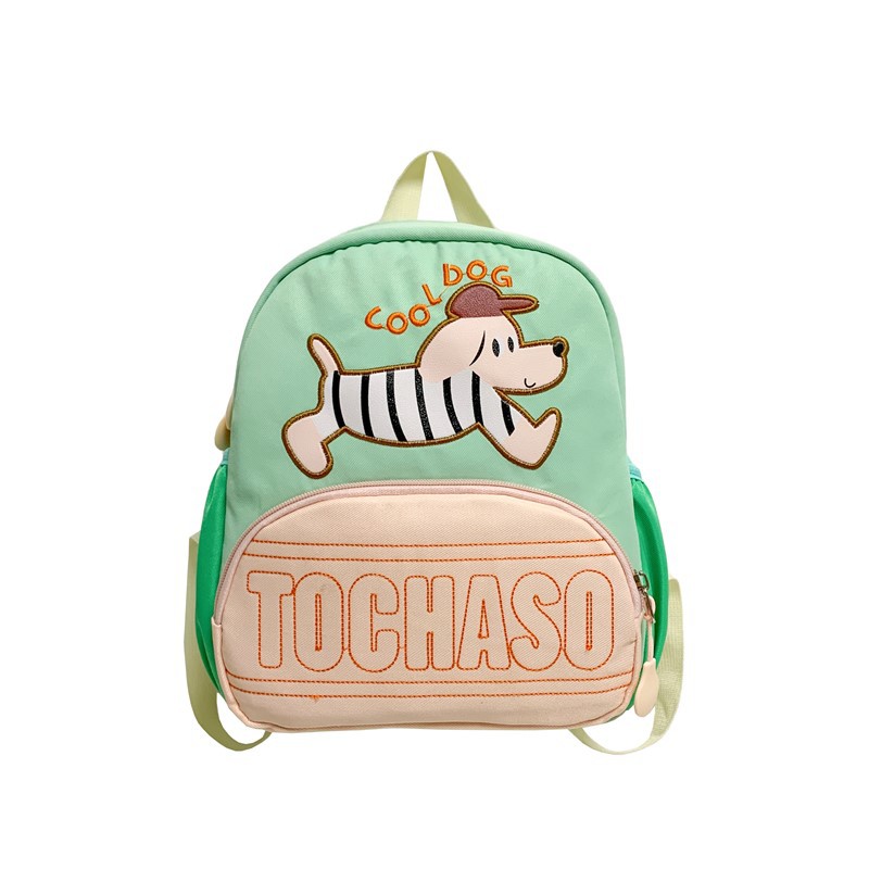 Caricaturas lindas perros, mochila para niños y niñas, nueva mochila infantil, mochila para niños con letras extranjeras, moda