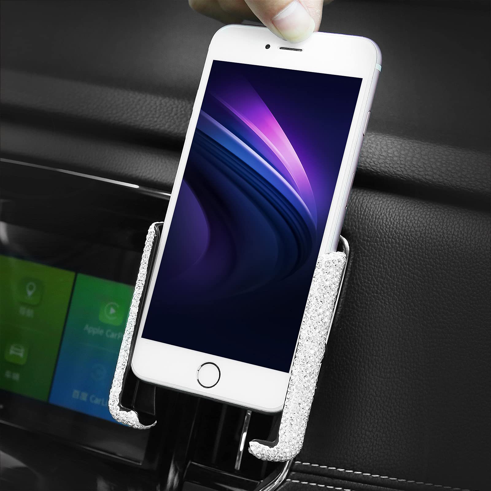 Rhinestone Car Phone Holder Air Vent Mount