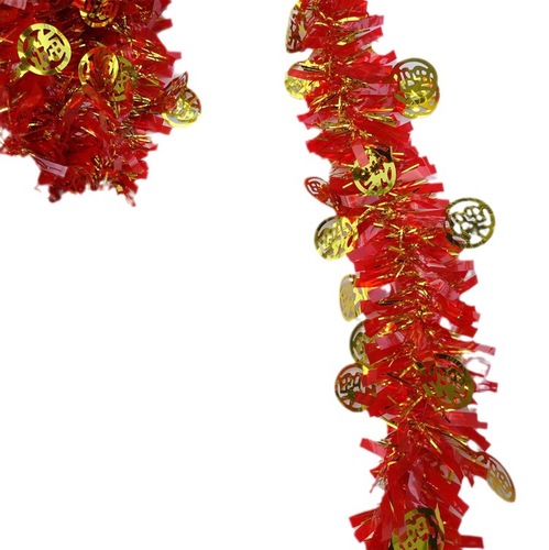 Christmas decoration ribbon asparagus silk throw party decoration wedding room decoration hair ribbon encrypted Fu character ribbon