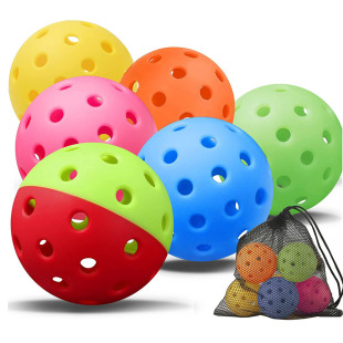 Pickleball 40-Hole Hole Ball Pe Material High Elastic Floating Hole Ball Pickleball Pickleball