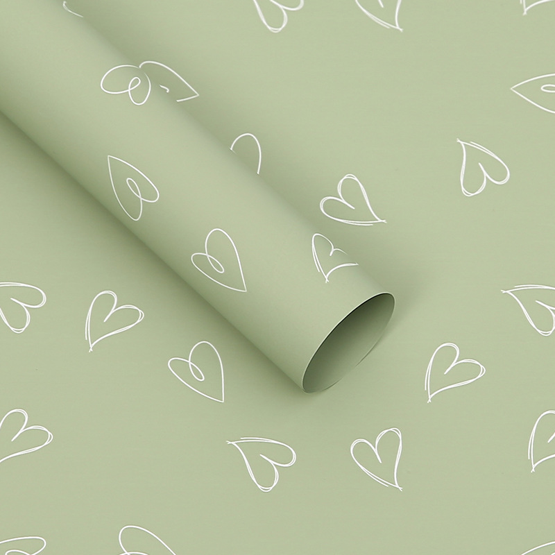 Huaxi Cynthia papel amor amor amoroso película mate papel elegante ramo de flores de papel de embalaje de regalo papel de flores