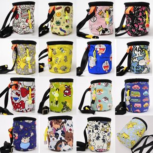Climbing magnesium powder bag children's cartoon bouldering outdoor in stock slingshot steel column bag dog waist bag pet training