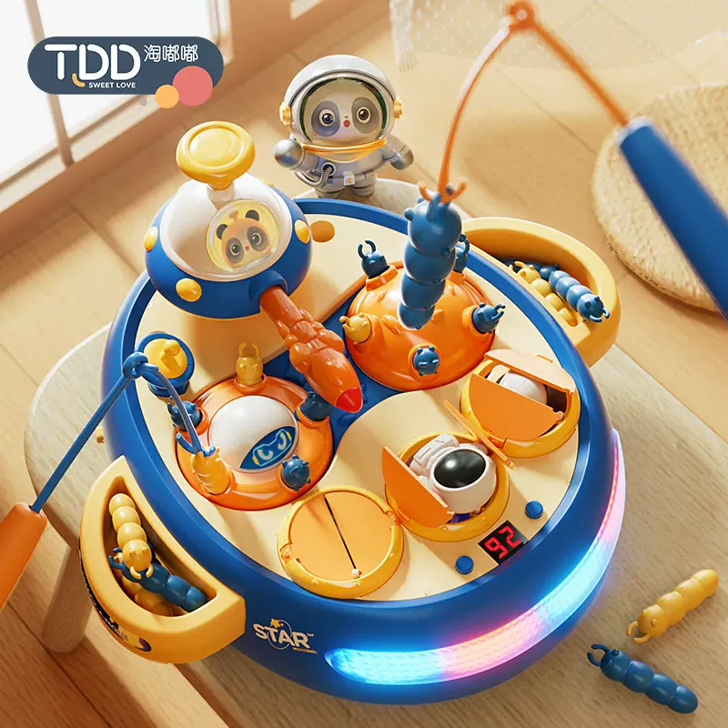 儿童益智玩具打地鼠婴幼儿1一3岁半早教启蒙女宝宝解压敲击打计分