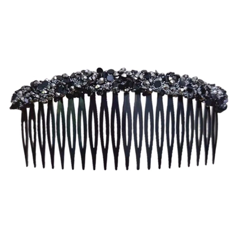 Nuevo Super Flash rhinestone peine 2023 frente Bangs pelo roto acabado artefacto Cabeza trasera Peine del pelo accesorios para el cabello al por mayor para las mujeres