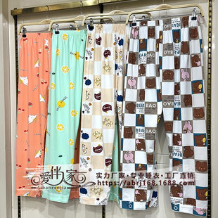 (Wholesale), thin cartoon trousers for leisure, oversize, suitable for spring and autumn