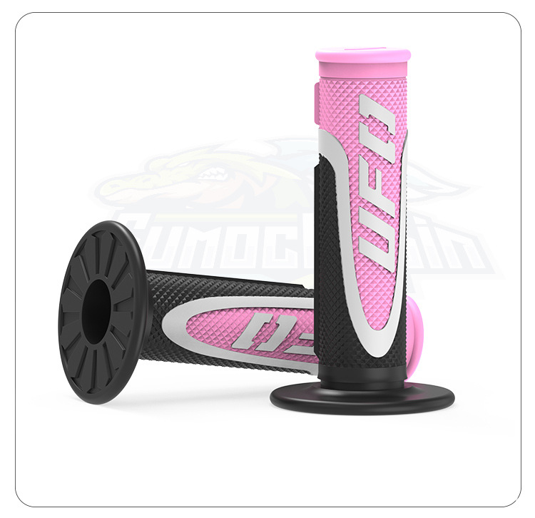 Scooter Motorcycle Modified Handlebar Rubber Ufo Three-Color Handlebar Cover Off-Road Vehicle Motorcycle Rubber Anti-Slip Handlebar Cover