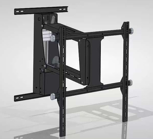 メーカー供給 32-90inch テレビブラケット天井モニターブラケットリモコン電動伸縮テレビハンガー|undefined