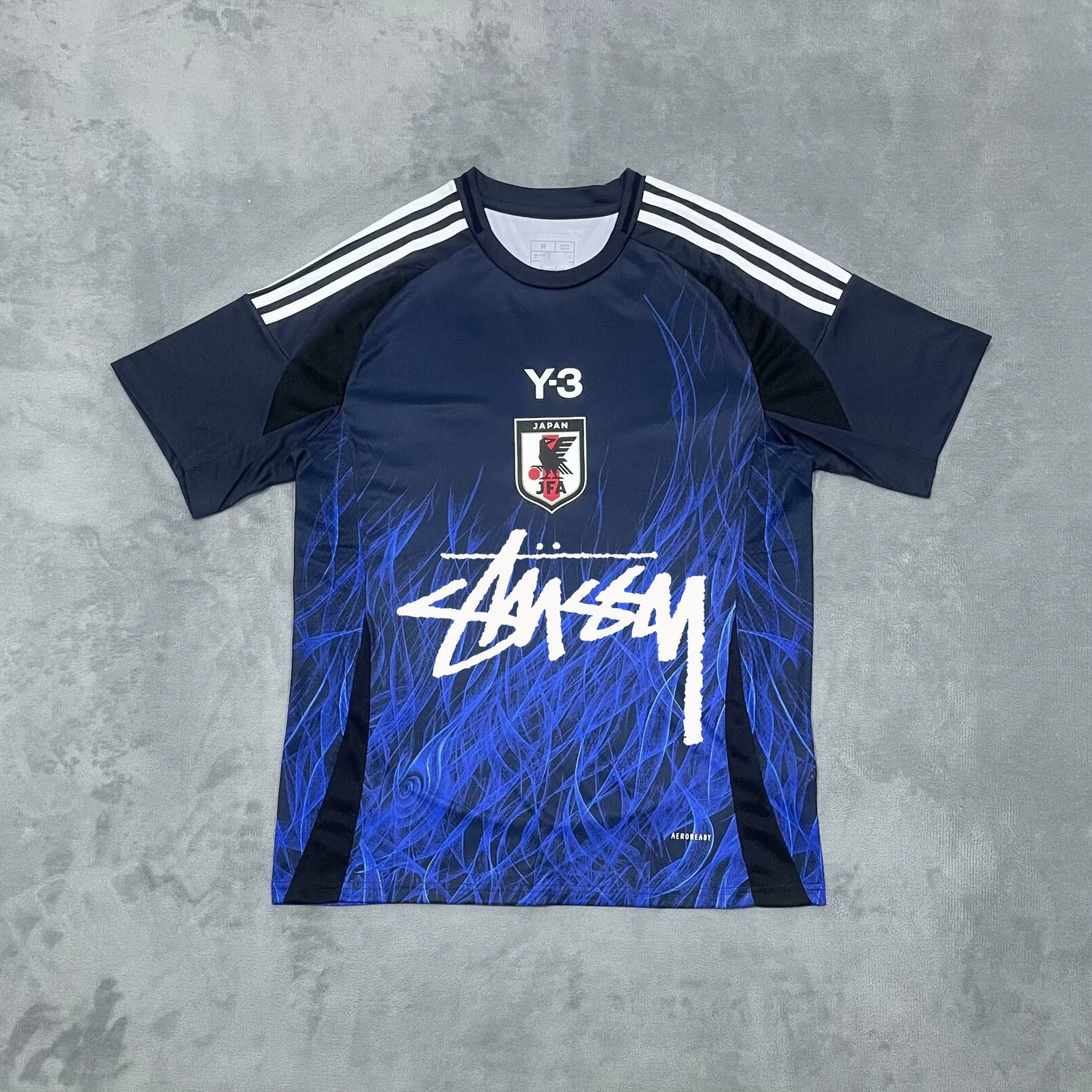 Футболка Stussy Stussy с подписью, Аргентина, Интер, Бразилия, Италия, Фламенго, короткие рукава