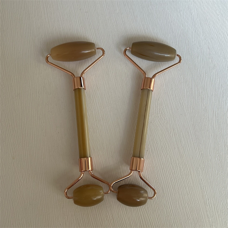 Horn Facial Massage Tool Double Head Roller Gua Sha Beauty Device 15cm key features