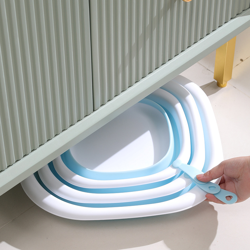 Lavabo plegable montado en la pared lavabo engrosado portátil para el hogar lavabo para lavar lavabo para pies de plástico lavabo para agua de viaje