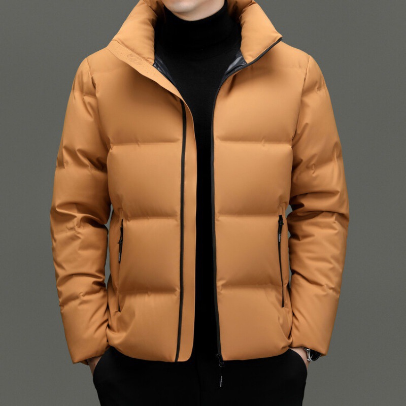 Winter solid velvet windproof down jacket