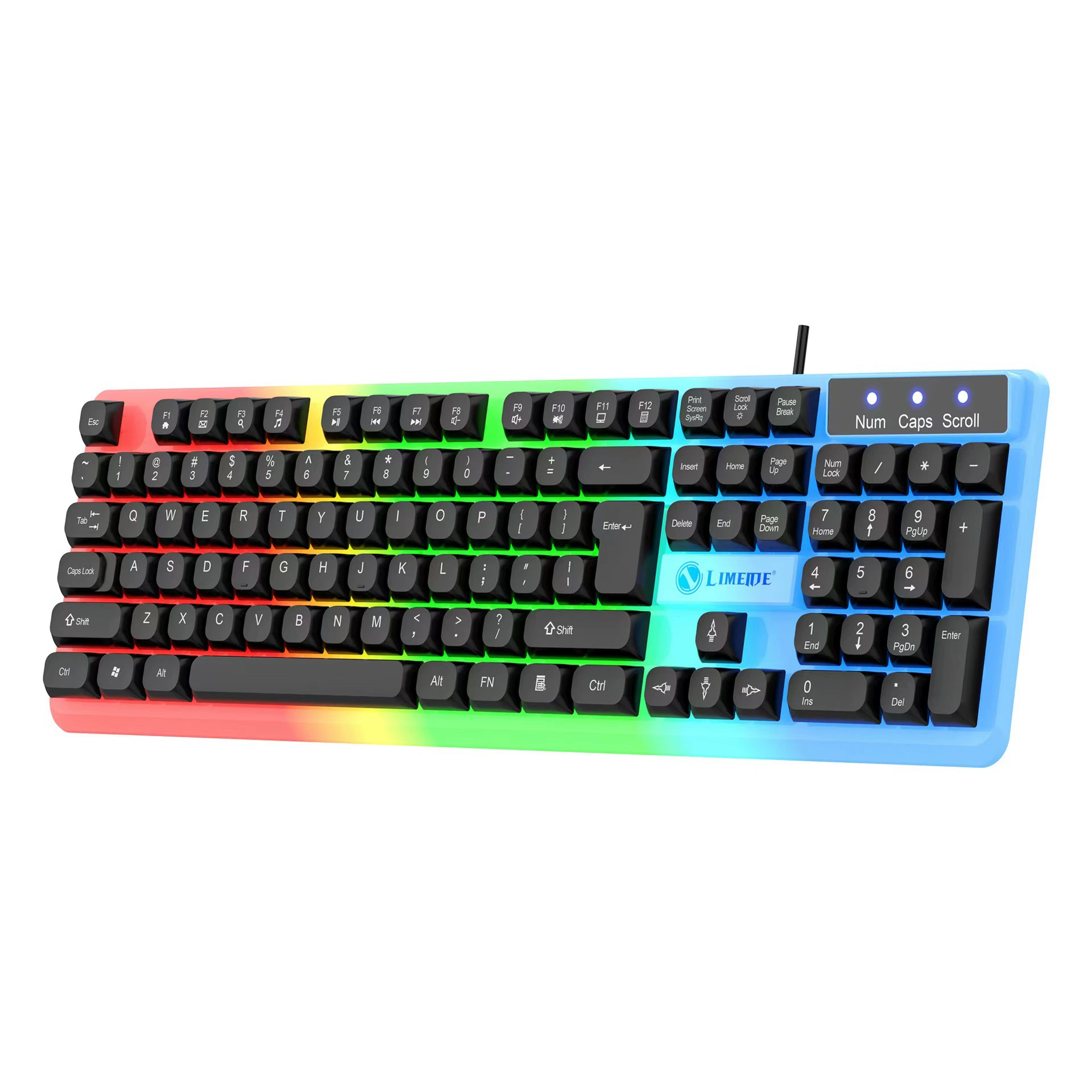 Версия LIMEIDE TX35 с подсветкой проводная клавиатура и мышь USB механическое ощущение сферическая накладка клавиш