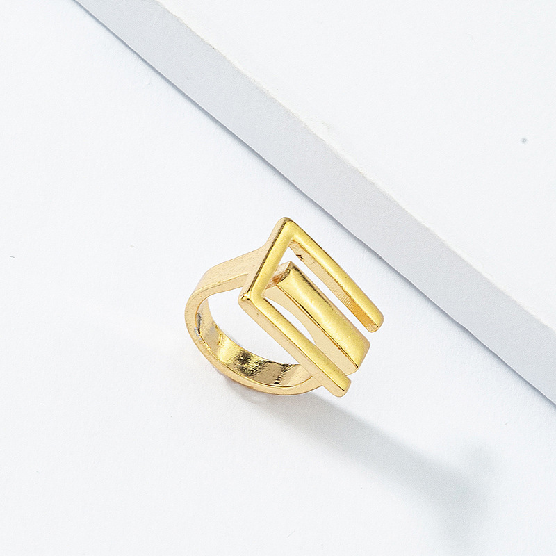 Wholesale Fashion Geometric Alloy Ring display picture 5