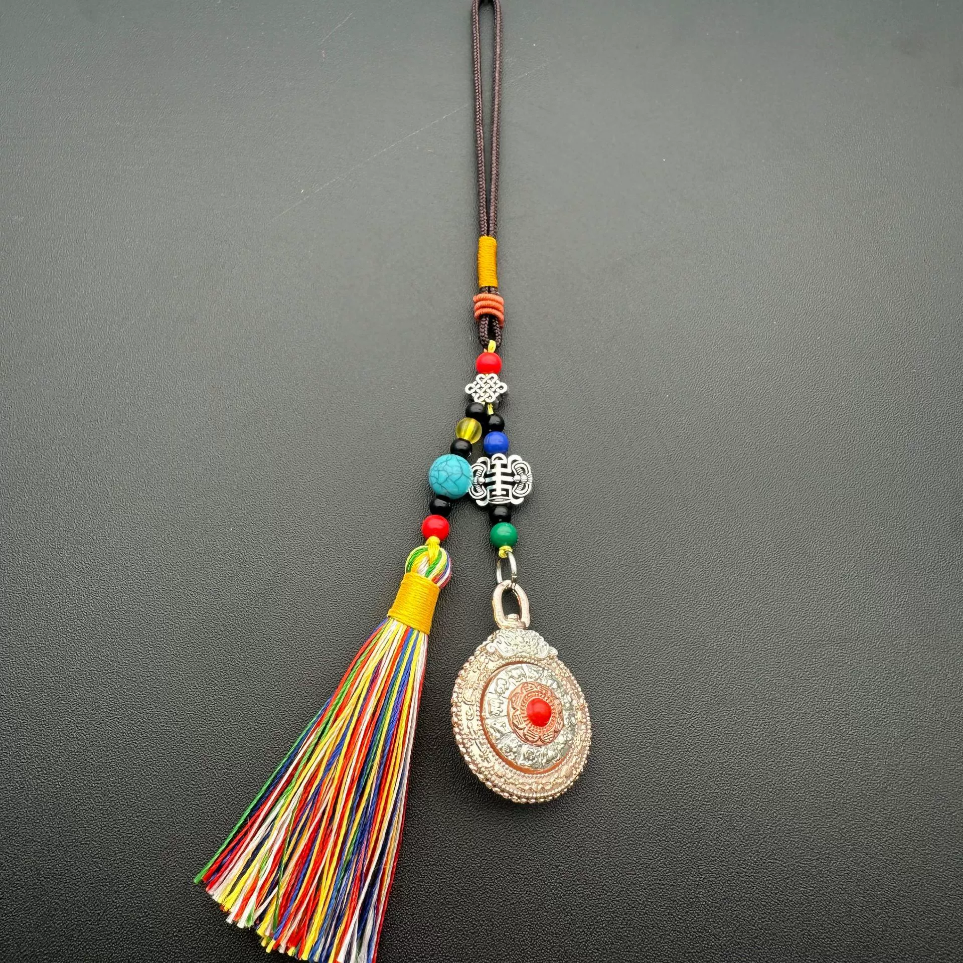 Double-sided ethnic pendant, accessory, Chinese horoscope, ethnic style