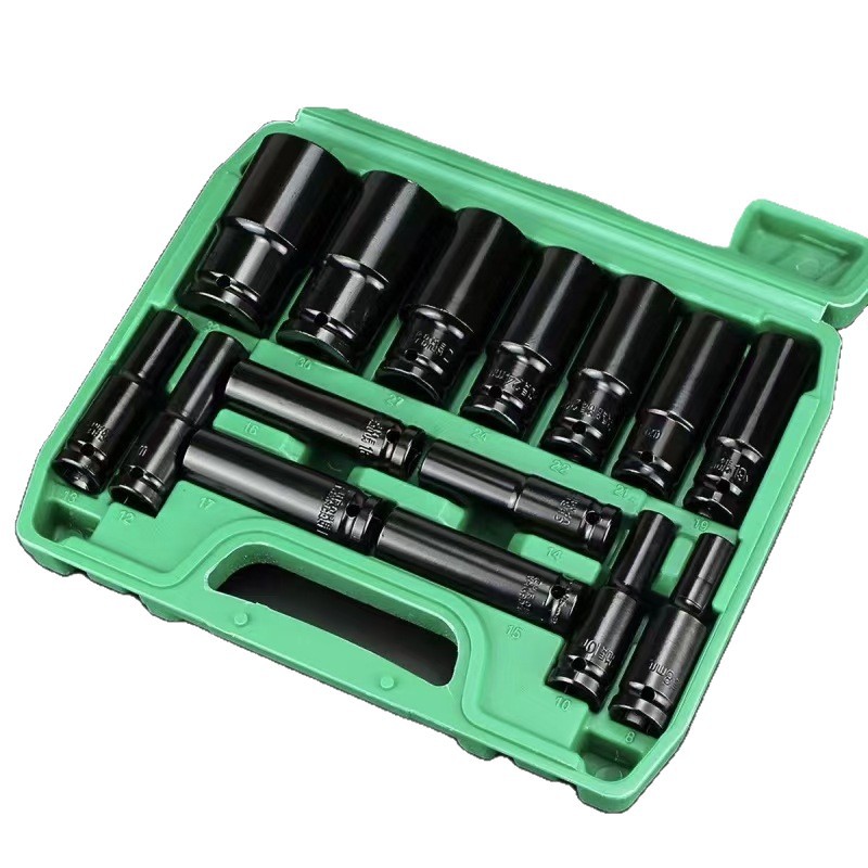DAVI manguito eléctrico manguito alargado conjunto de manguito neumático eléctrico convertidor manguito de cañón de aire 8 - 32 conjunto de caja de herramientas