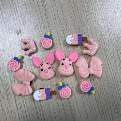 Suitable for Crocs cross accessories diy removable decorative accessories Sesame Street cartoon shoe flower three-dimensional shoe buckle