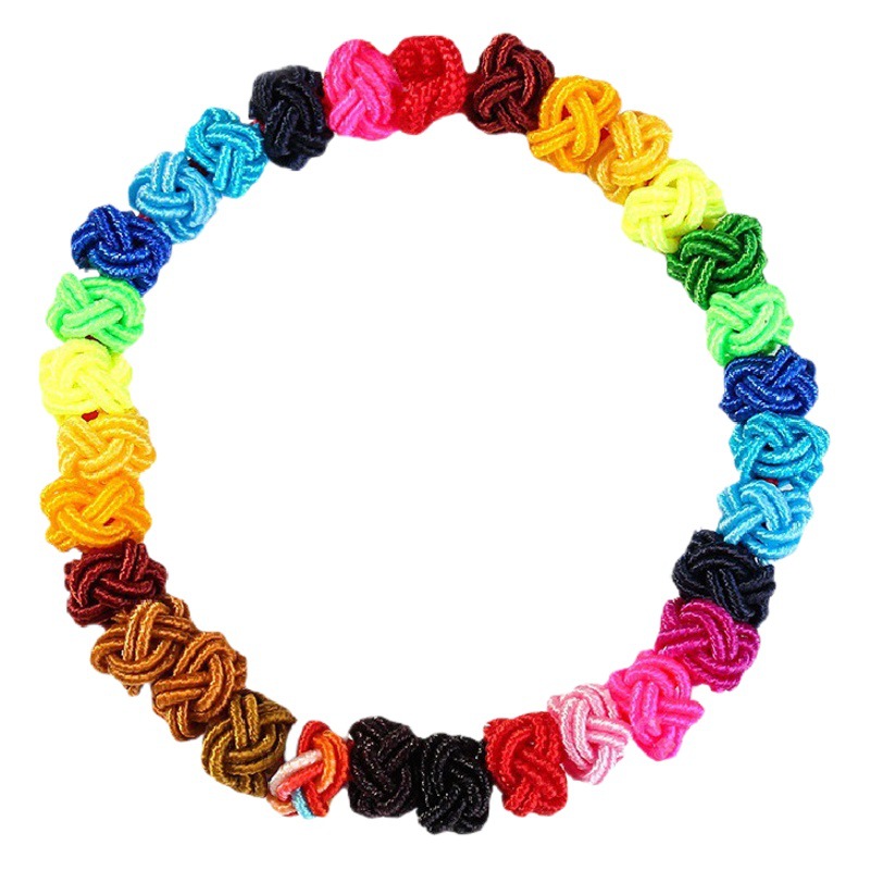 Venta al por mayor piña hebilla DIY material hecho a mano piña nudo chino nudo accesorios 6mm nylon piña nudo bolsa hebilla