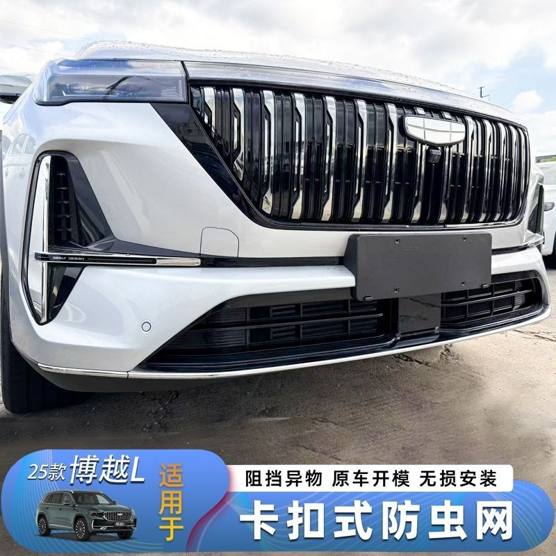2526 Geely Boyue L front grille insect-proof net, non-removable clip-on radiator grille, dustproof and lint-proof exterior modification