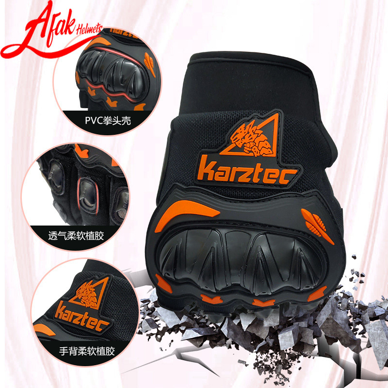 AFAK pantalla táctil resistente al desgaste a prueba de viento medio dedo completo guantes de montar al aire libre multiusos de protección motocicleta guantes