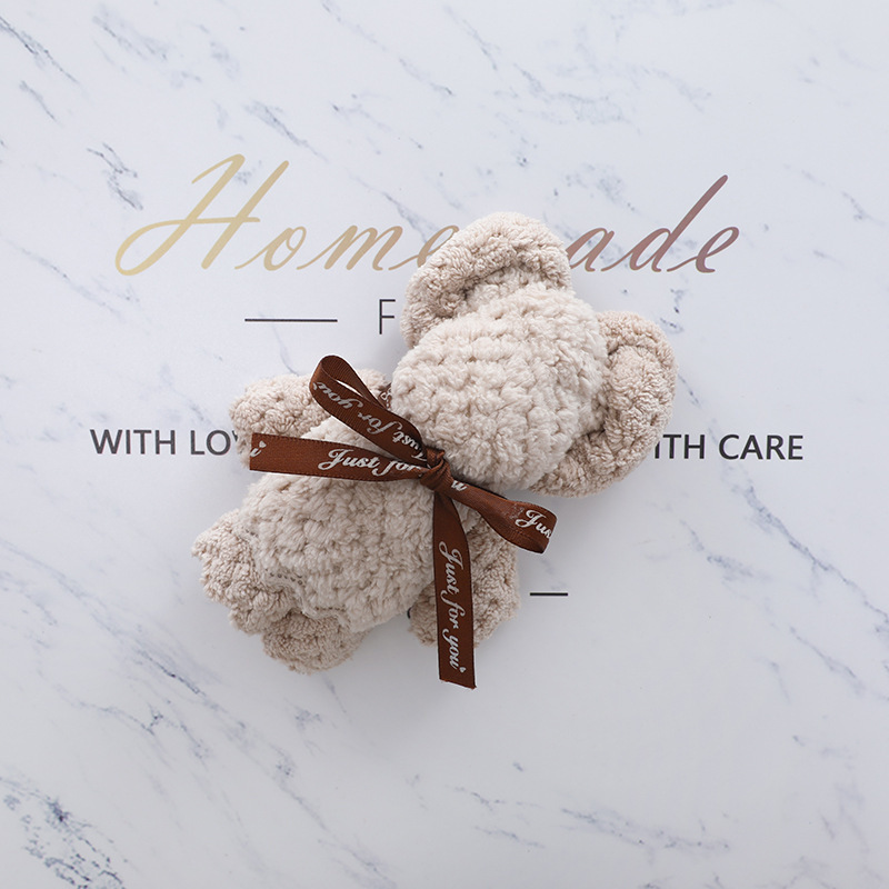 Pineapple Square Square Creative Gift Small Towel Thickened Absorbent Cute Hand Gift Bear Towel