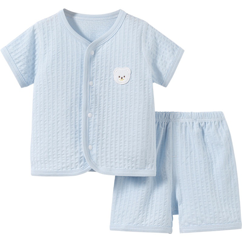 Bebé traje de manga corta primavera y otoño verano Niños Niñas Ropa delgada de verano niño niños dividir ropa de bebé de dos piezas