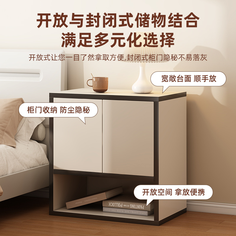 Personalizada mesilla de cama estante de dormitorio estante de libros estante de madera sólida estante de exhibición estante doméstico sala de estar armario de almacenamiento armario de almacenamiento