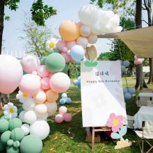 春游户外野餐生日派对装饰场景布置气球链露营拍照道具氛围装扮