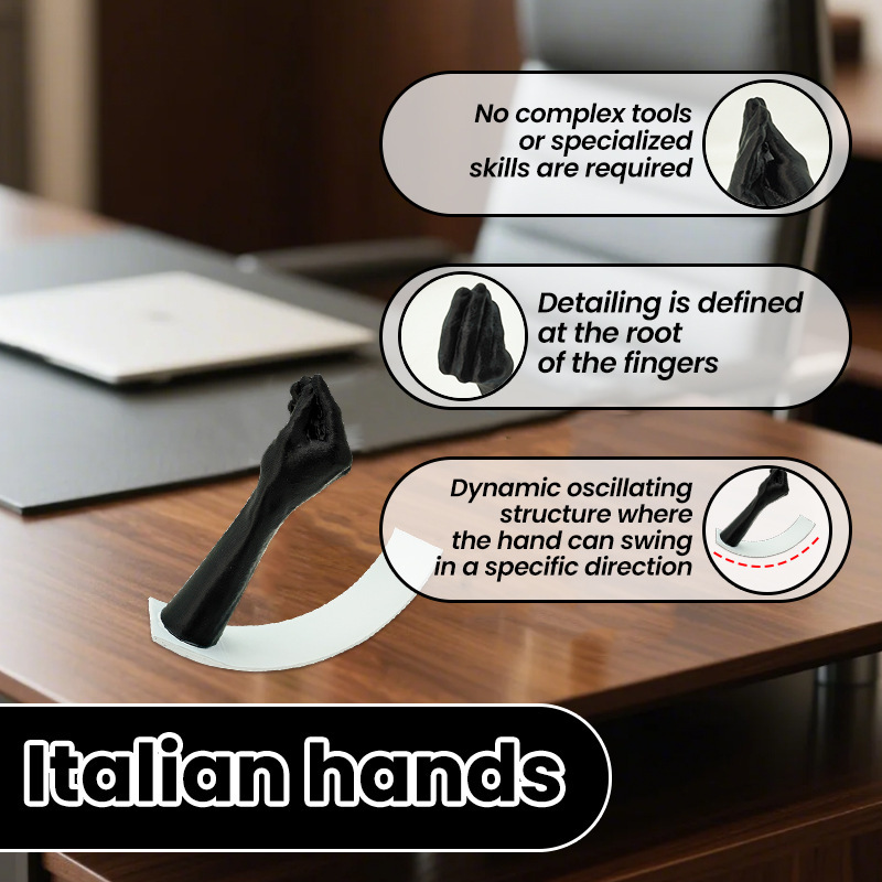 国境を越えた新製品 2025 イタリア製手動可動クリエイティブで興味深いデスクトップ装飾品プラスチック工芸品|undefined