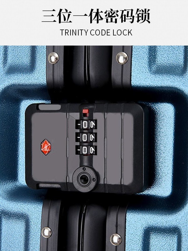 Marco de aluminio de alta gama resistente al desgaste caja de contraseña de gran capacidad caja de carro portátil multifuncional maleta de marco de forma especial de moda