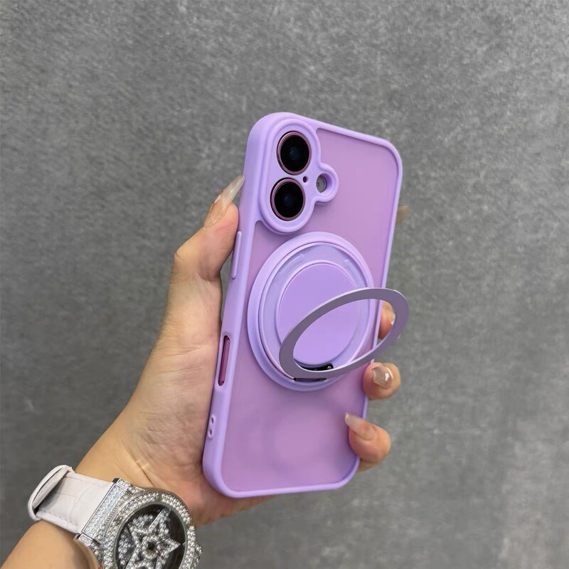 360磁吸旋转支架适用iPhone17promax手机壳苹果16磨砂14/15带挂绳|undefined