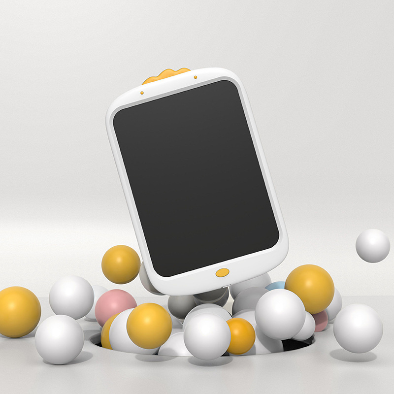 跨境专供10寸新款卡通款彩色液晶手写板呆萌鸭炫彩涂鸦绘画写字板