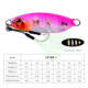 Metal Jigging Spoon Lures Wertical Jigs Fresh Water Bass Swimbait Tackle Gear