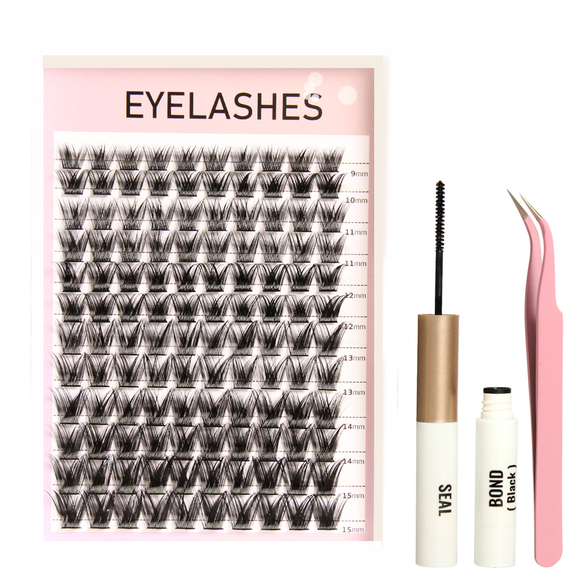 Pestañas postizas 144 racimos capacidad traje perezoso de dibujos animados gruesas pestañas postizas con pinzas de pegamento