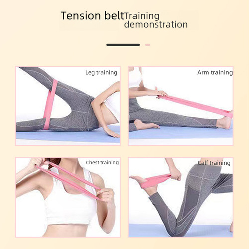 Factory Direct Selling Pink Resistance Band Glute Trainer Elastic Band Yoga Fitness Resistance Band Fitness Equipment