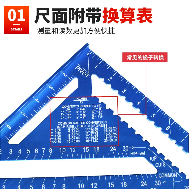 Metal universal carpentry, big tools set, aluminum alloy