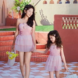 亲子泳装;比基尼;三件套泳装