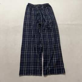 现货正确版本BL家新款条纹绣花字母休闲长裤宽松版型男女同款港风