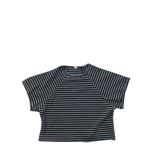 Korean children's clothing summer Japanese style children's striped T-shirt short-sleeved raglan round neck vest for boys and girls, fashionable and light