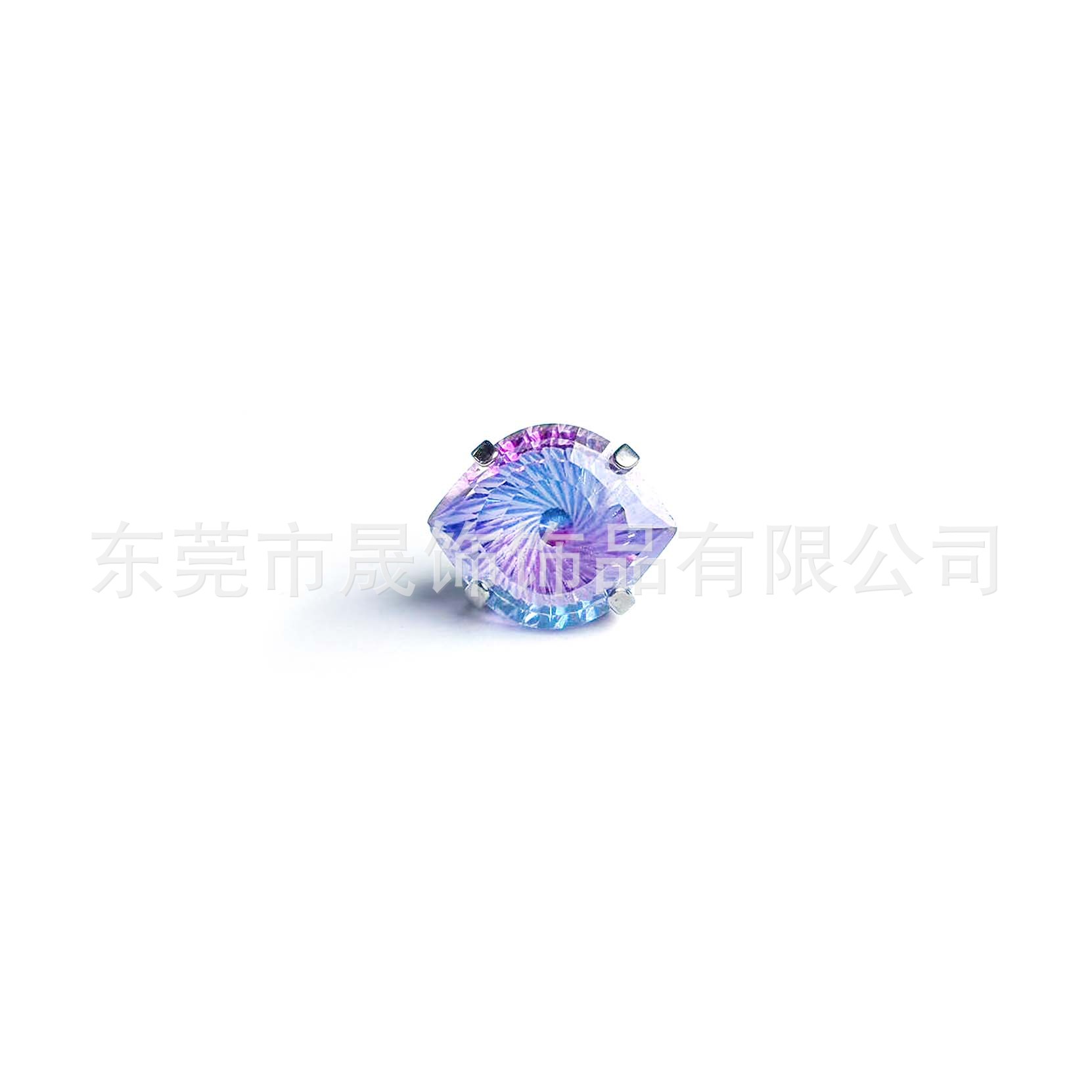 F136 Titanium Alloy Ear Stud 恶魔之眼天使之眼碗底 Prong Studded Cubic Zirconia Labret Stud G23 Piercing Jewelry 头